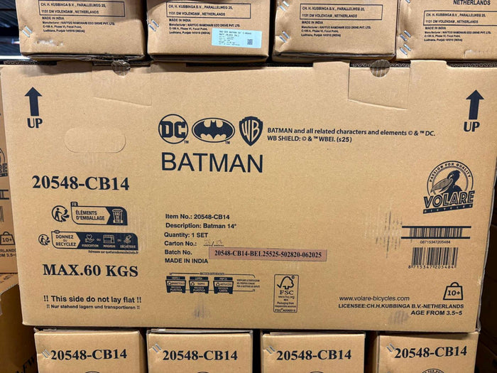 Batman Barncykel 14 tum, Svart - För barn 5-5 år