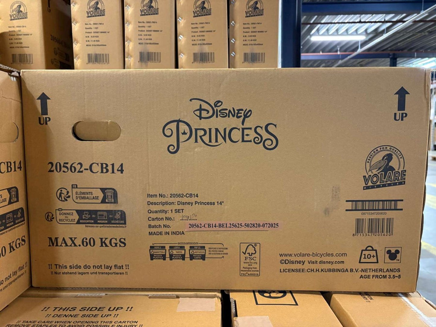 Disney Princess Barncykel 14 tum, Rosa - För barn 5-5 år
