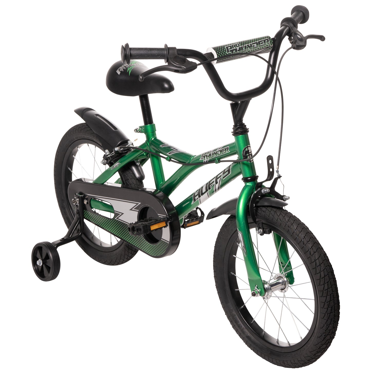 Huffy Pro Thunder 16-tum barncykel - 5-7  år - grön
