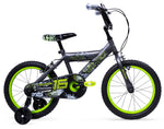 Huffy Delirium 16-tum BMX Style cykel grå och grön 5-7 år