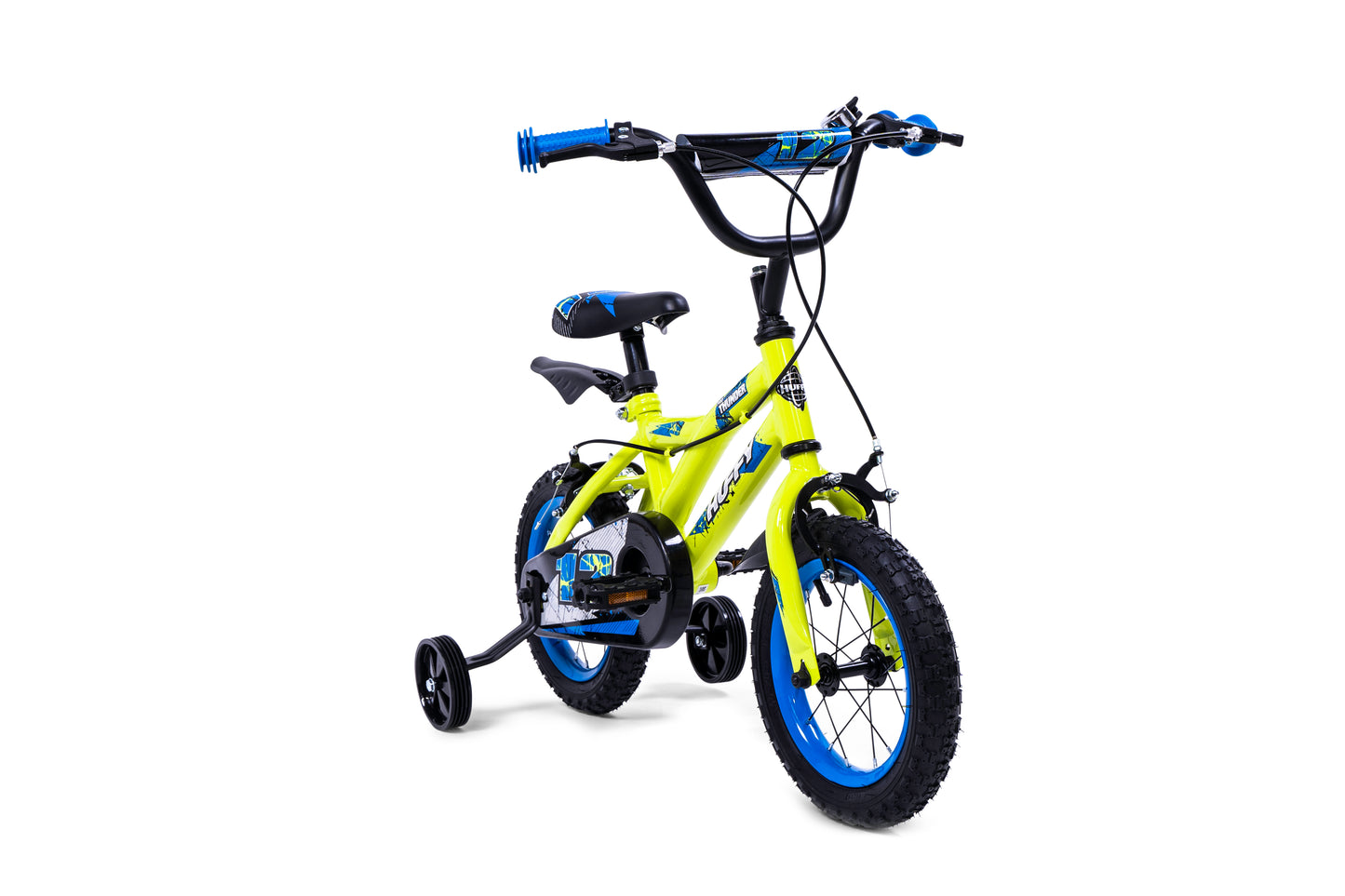 Huffy Pro Thunder 12-tum gul BMX cykel barn 3-5 år