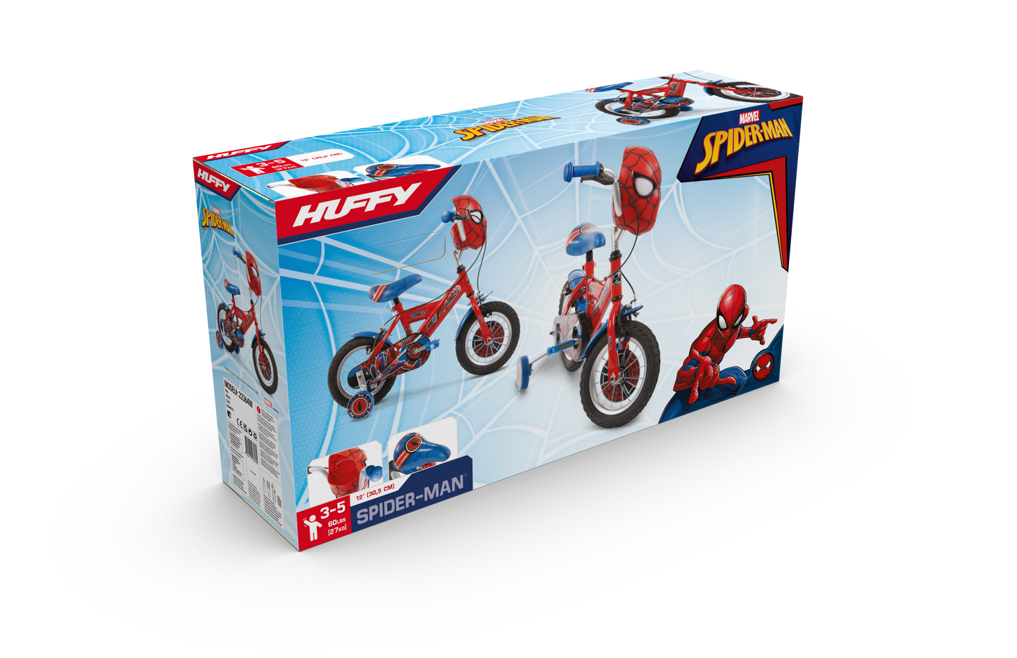 Marvel Spider-Man 12 tum barncykel - För barn 3-5 år