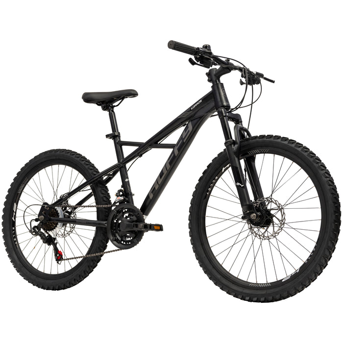 Huffy Korros 26 tum Hardtail MTB, 21 Shimano-växlar & X-frame (Mörkblå/Svart)