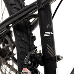 Huffy Korros 26 tum Hardtail MTB, 21 Shimano-växlar & X-frame (Mörkblå/Svart)