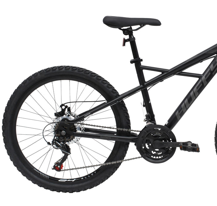 Huffy Korros 26 tum Hardtail MTB, 21 Shimano-växlar & X-frame (Mörkblå/Svart)