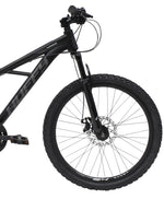 Huffy Korros 26 tum Hardtail MTB, 21 Shimano-växlar & X-frame (Mörkblå/Svart)