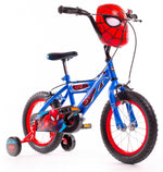 Huffy Marvel Spiderman 14-tums barncykel 4 -6  år + stödhjul