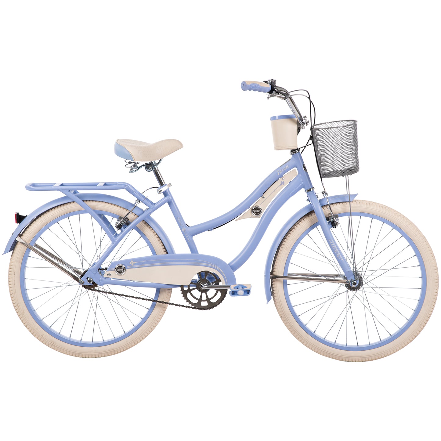 Huffy Deluxe 24 tum Barncykel Haven Blue - För barn 8-11 år