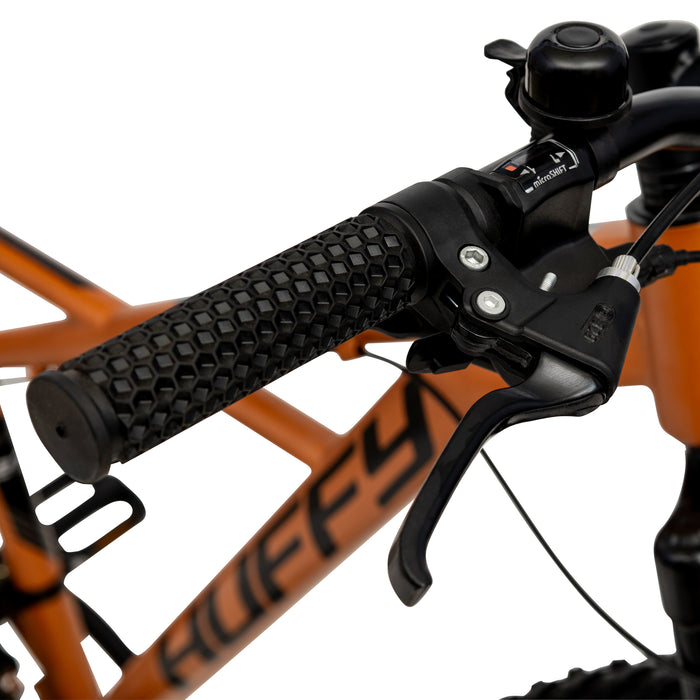 Huffy Korros 27.5" – Hardtail MTB med 21 Shimano-växlar & X-Frame (Bronze)