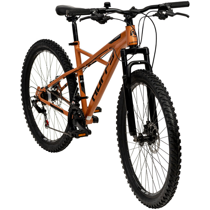 Huffy Korros 27.5" – Hardtail MTB med 21 Shimano-växlar & X-Frame (Bronze)