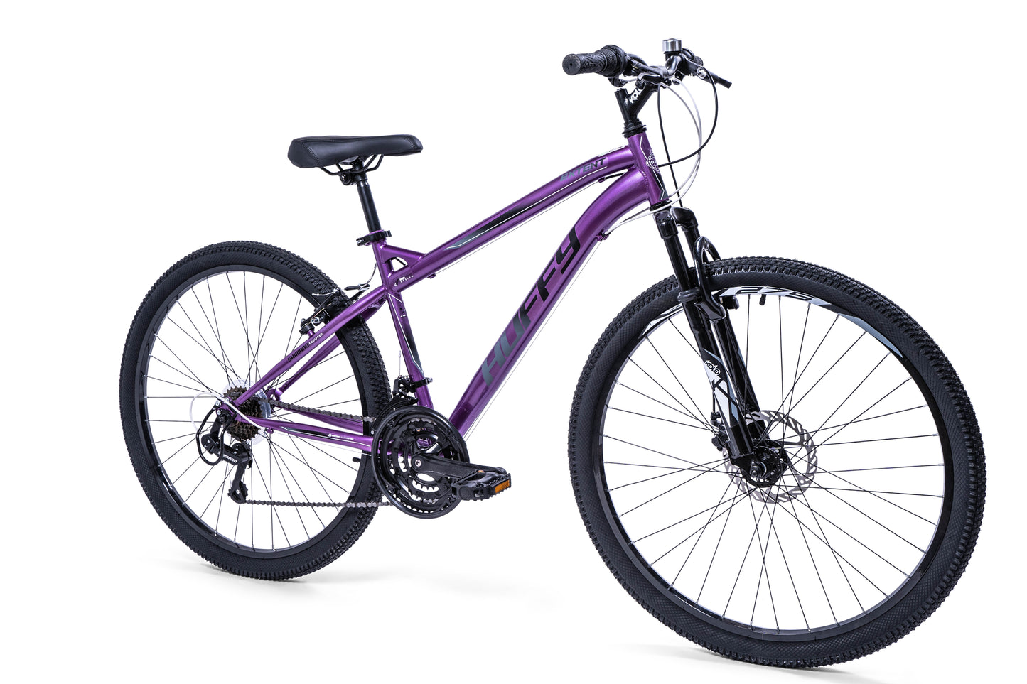 Huffy Extent mountainbike 27.5 tum 18 växlar Gloss lila - 18 växlar