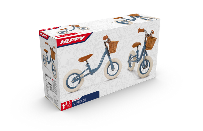 Huffy Vintage 10-tum balanscykel för barn - 2-4  år - blå