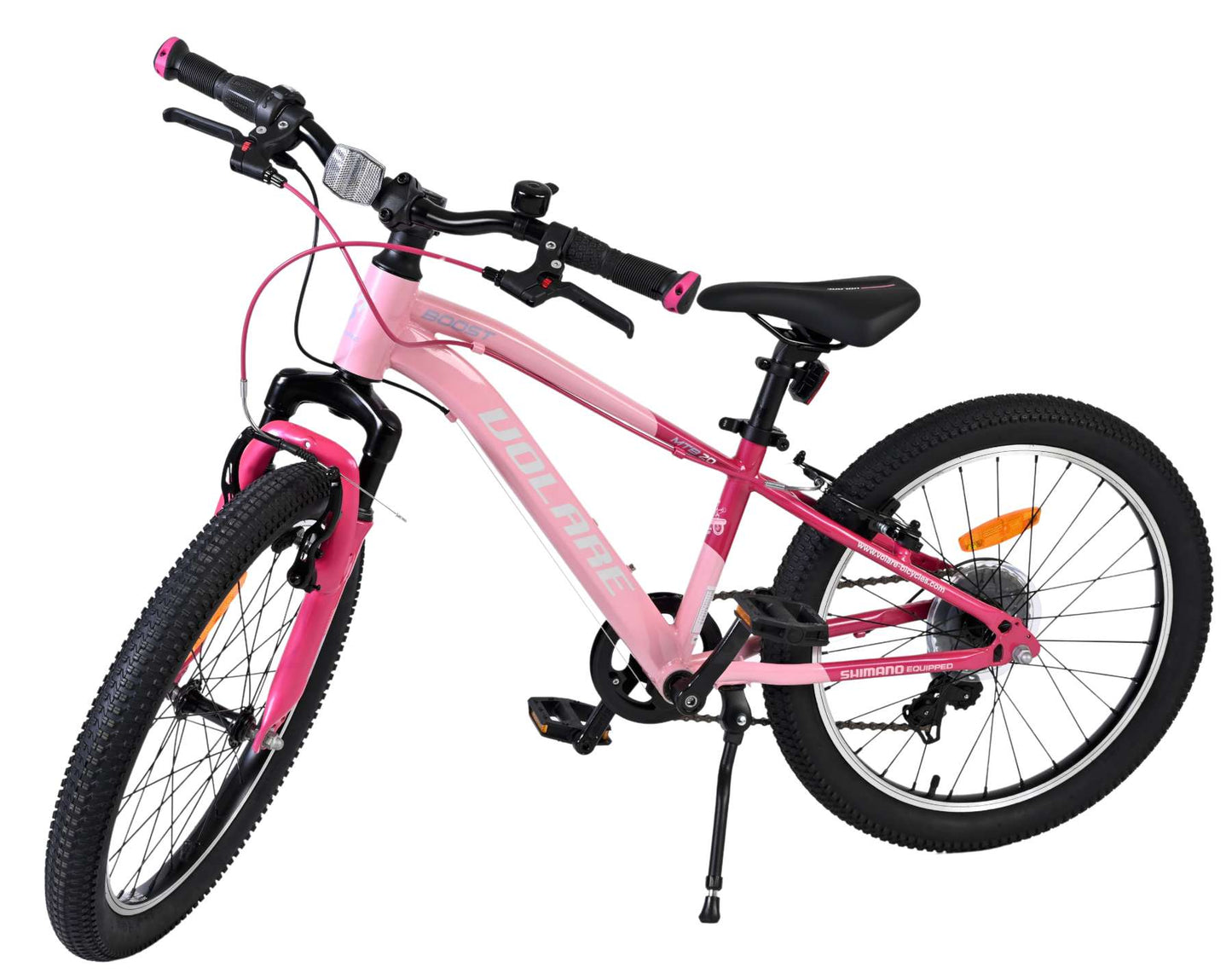 Volare Boost Barncykel 20 tum, 7 växlar, dubbla handbromsar, Rosa - För barn 6-8 år