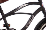 Volare Black Cruiser Barncykel 18 tum, Svart - Lilla Cykelbutiken