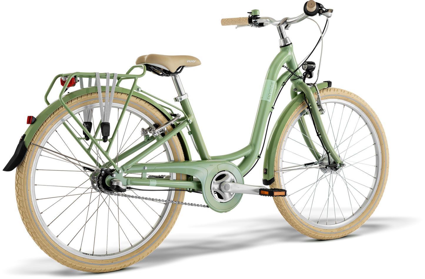 Juniorcykel - 24 Tum - 8 år - 3 Gear - Dynamo Lampa - Puky Skyride Classic