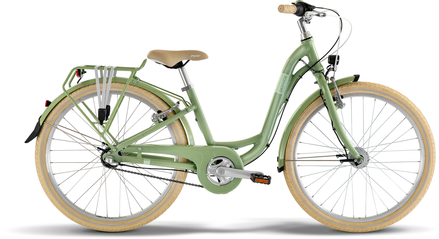 Juniorcykel - 24 Tum - 8 år - 3 Gear - Dynamo Lampa - Puky Skyride Classic