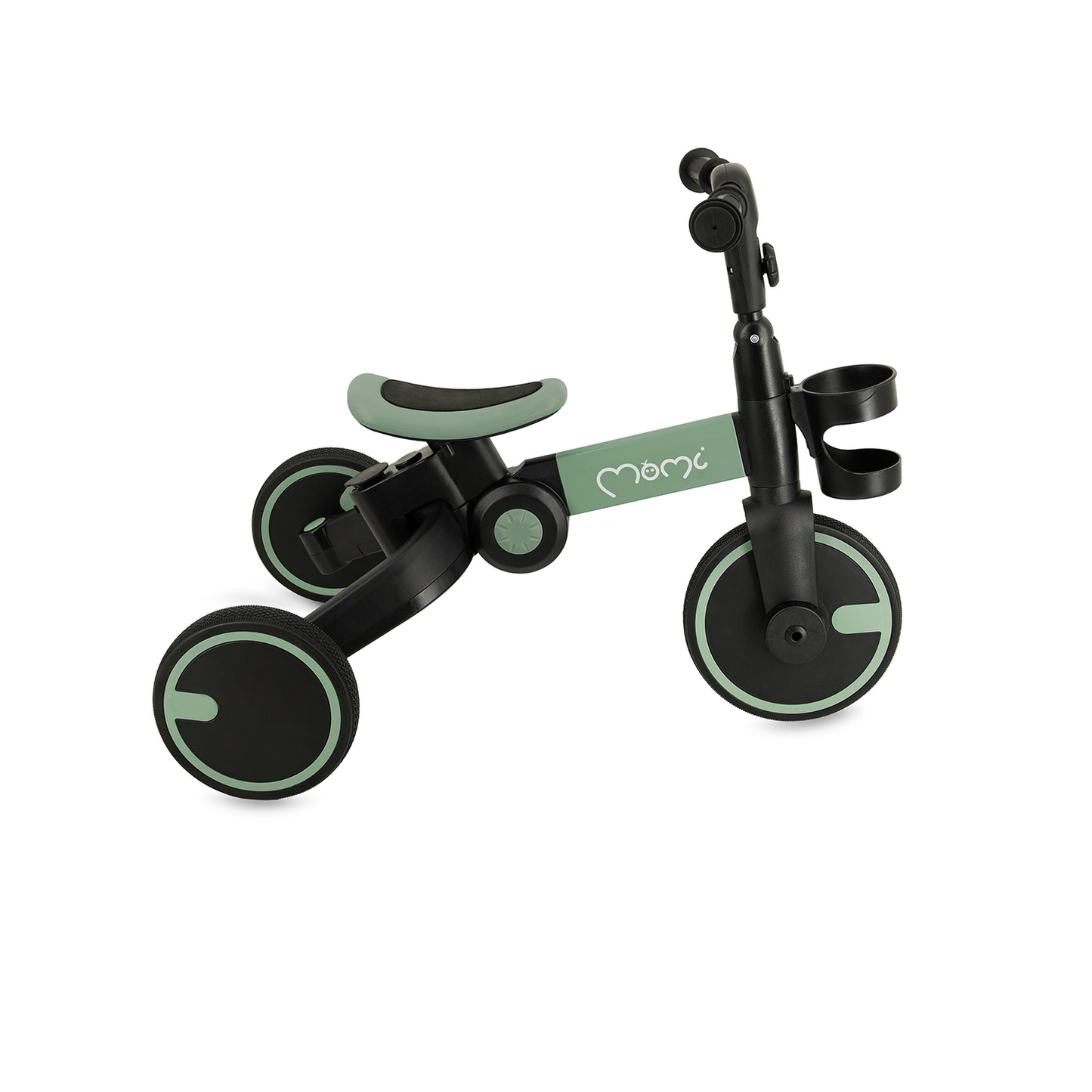 MoMi FILO 3-i-1 Cykel – Hopfällbar, Mångsidig & Barnvänlig Grön