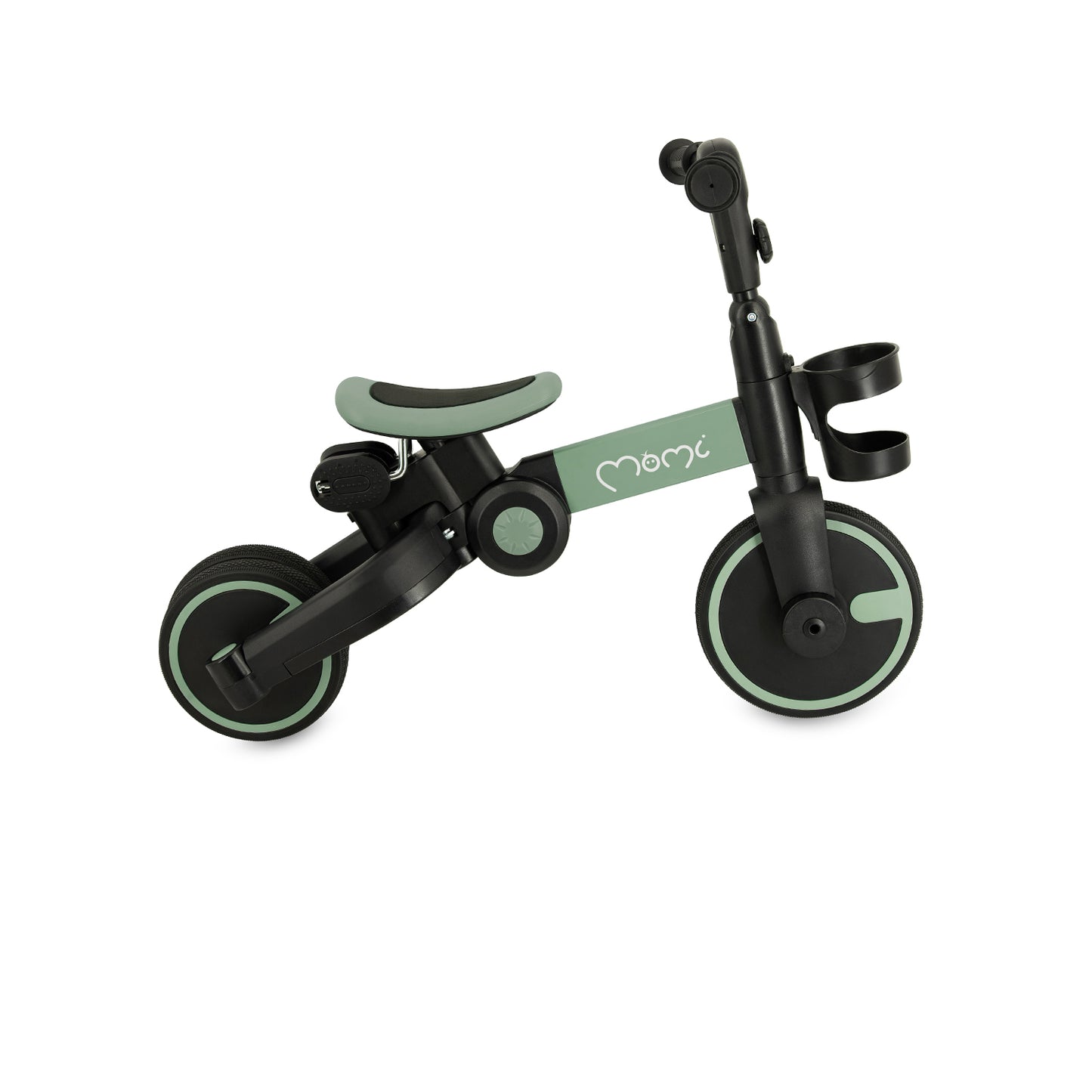 MoMi FILO 3-i-1 Cykel – Hopfällbar, Mångsidig & Barnvänlig Grön