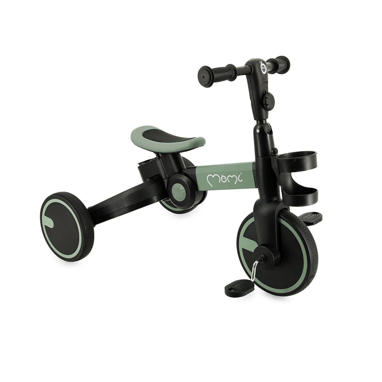 MoMi FILO 3-i-1 Cykel – Hopfällbar, Mångsidig & Barnvänlig Grön
