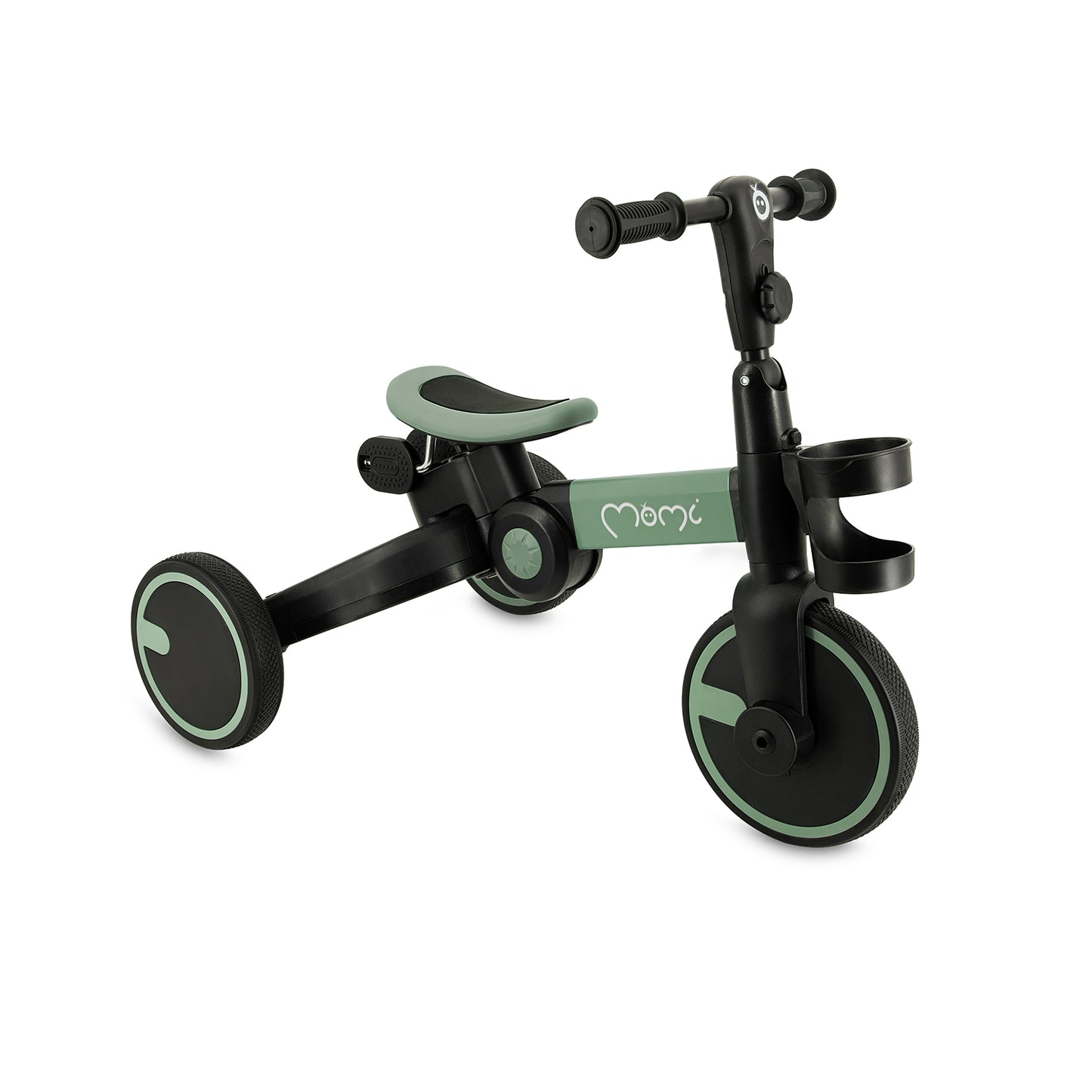 MoMi FILO 3-i-1 Cykel – Hopfällbar, Mångsidig & Barnvänlig Grön