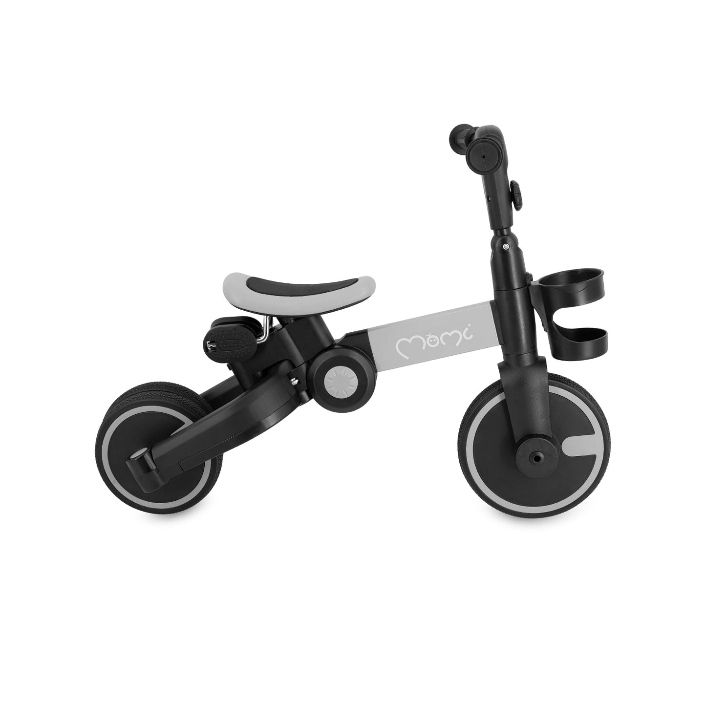 MoMi FILO 3-i-1 Cykel – Hopfällbar, Mångsidig & Barnvänlig Grå