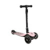 MoMi SAN Sparkcykel Svart – Hopfällbar Sparkcykel med LED-hjul, Rosa