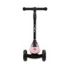 MoMi SAN Sparkcykel Svart – Hopfällbar Sparkcykel med LED-hjul, Rosa