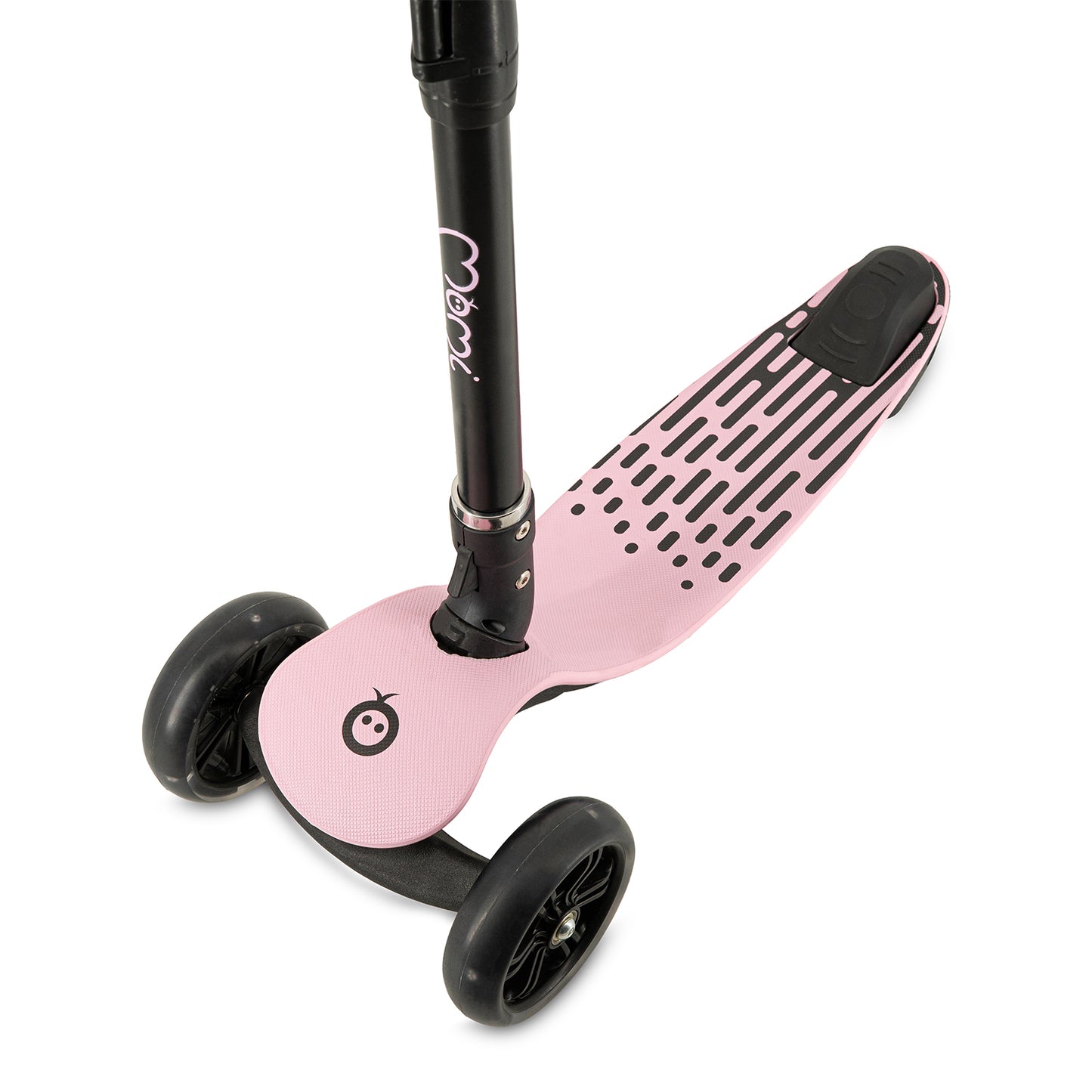 MoMi SAN Sparkcykel Svart – Hopfällbar Sparkcykel med LED-hjul, Rosa