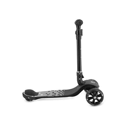 MoMi SAN Sparkcykel Svart – Hopfällbar Sparkcykel med LED-hjul, Svart