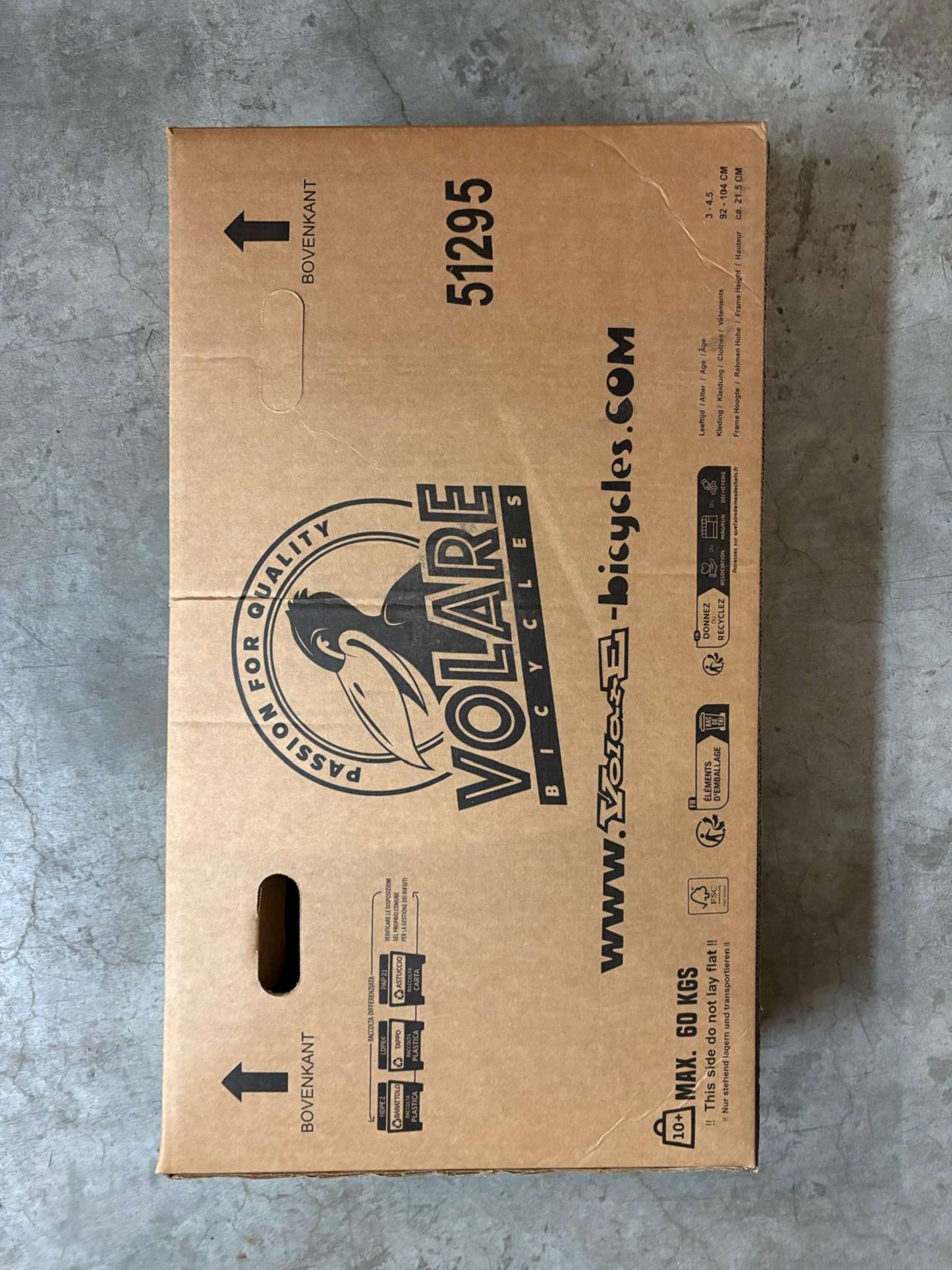 Volare Blossom Barncykel 12 tum, dubbla handbromsar, Lila - För barn 3-4 år