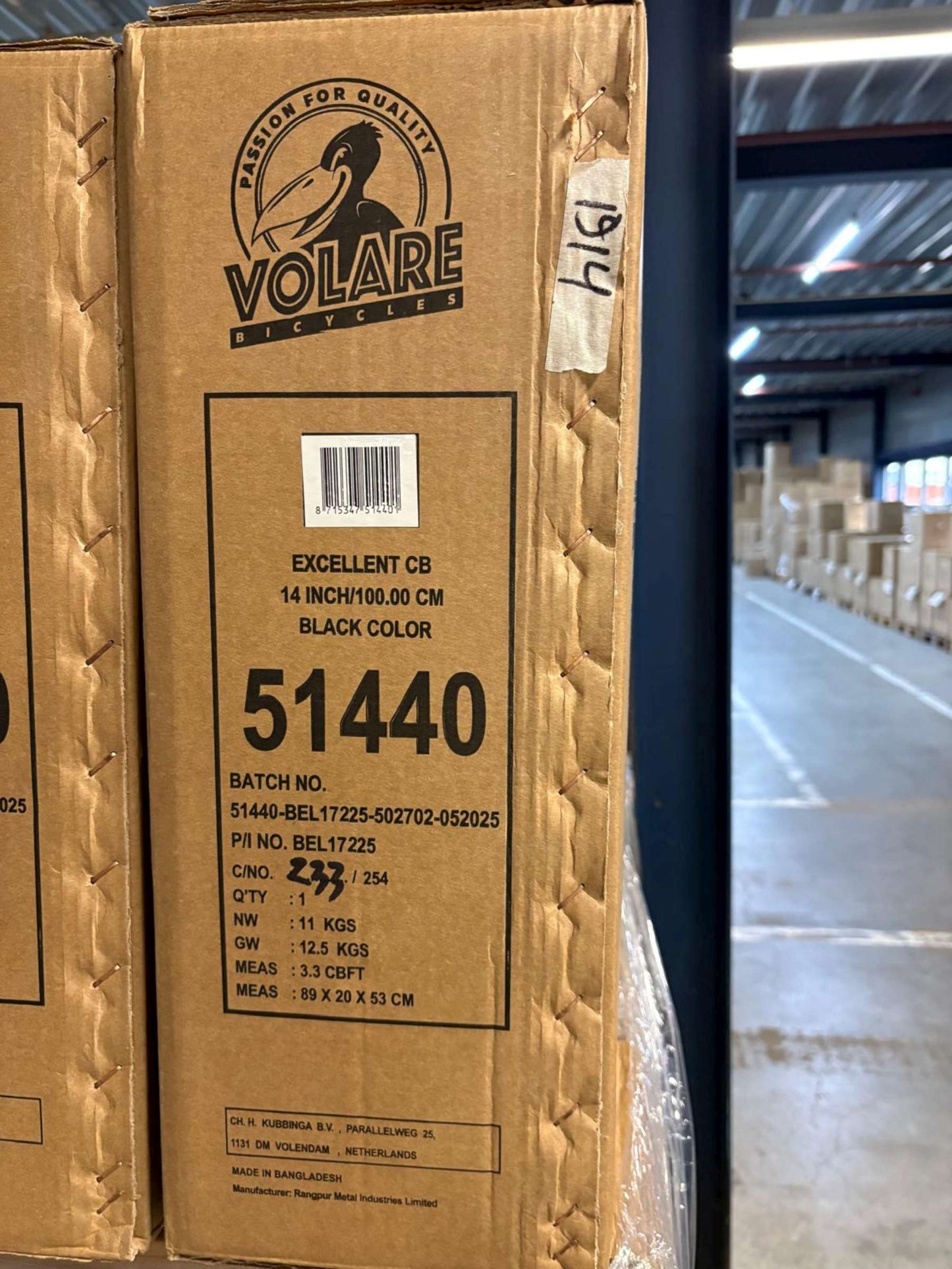 Volare Excellent Barncykel 14 tum, Svart - För barn 5-5 år