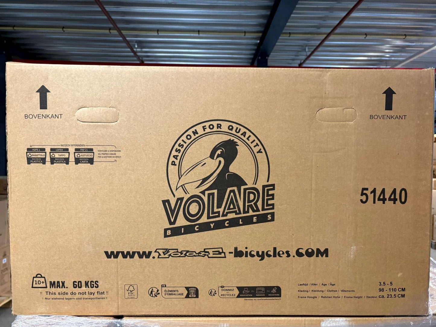 Volare Excellent Barncykel 14 tum, Svart - För barn 5-5 år