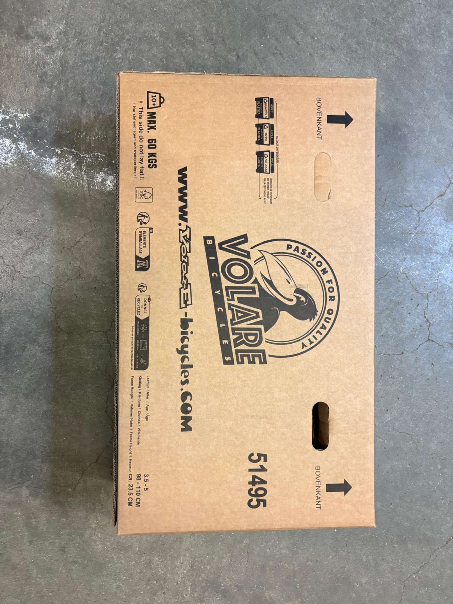 Volare Blossom Barncykel 14 tum, dubbla handbromsar, Lila - För barn 5-5 år