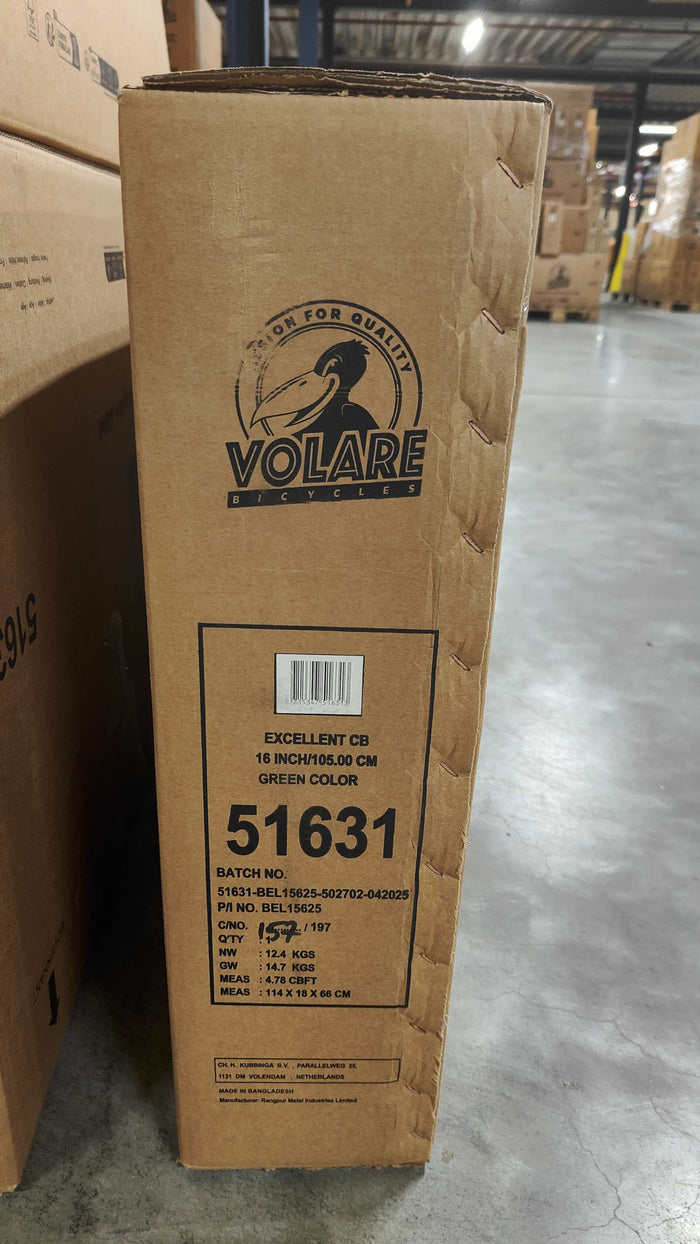 Volare Excellent Barncykel 16 tum, Grön - För barn 4-6 år