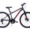 Huffy Extent mountainbike 27.5 tum 18 växlar svart/röd