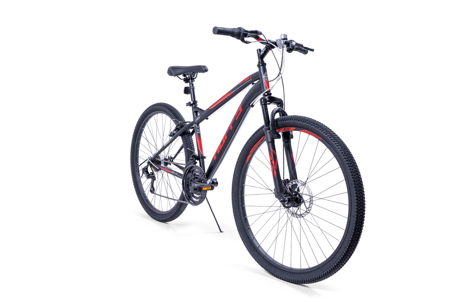 Huffy Extent mountainbike 27.5 tum 18 växlar svart/röd