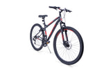 Huffy Extent mountainbike 27.5 tum 18 växlar svart/röd