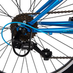 Huffy Extent mountainbike 24 tum blå 18 växlar, För barn 8-12 år