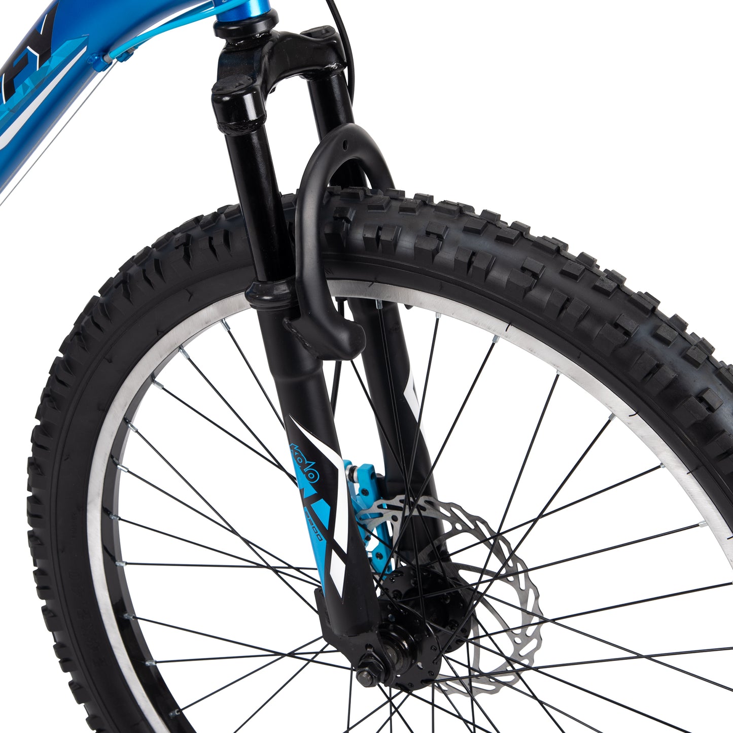 Huffy Extent mountainbike 24 tum blå 18 växlar, För barn 8-12 år