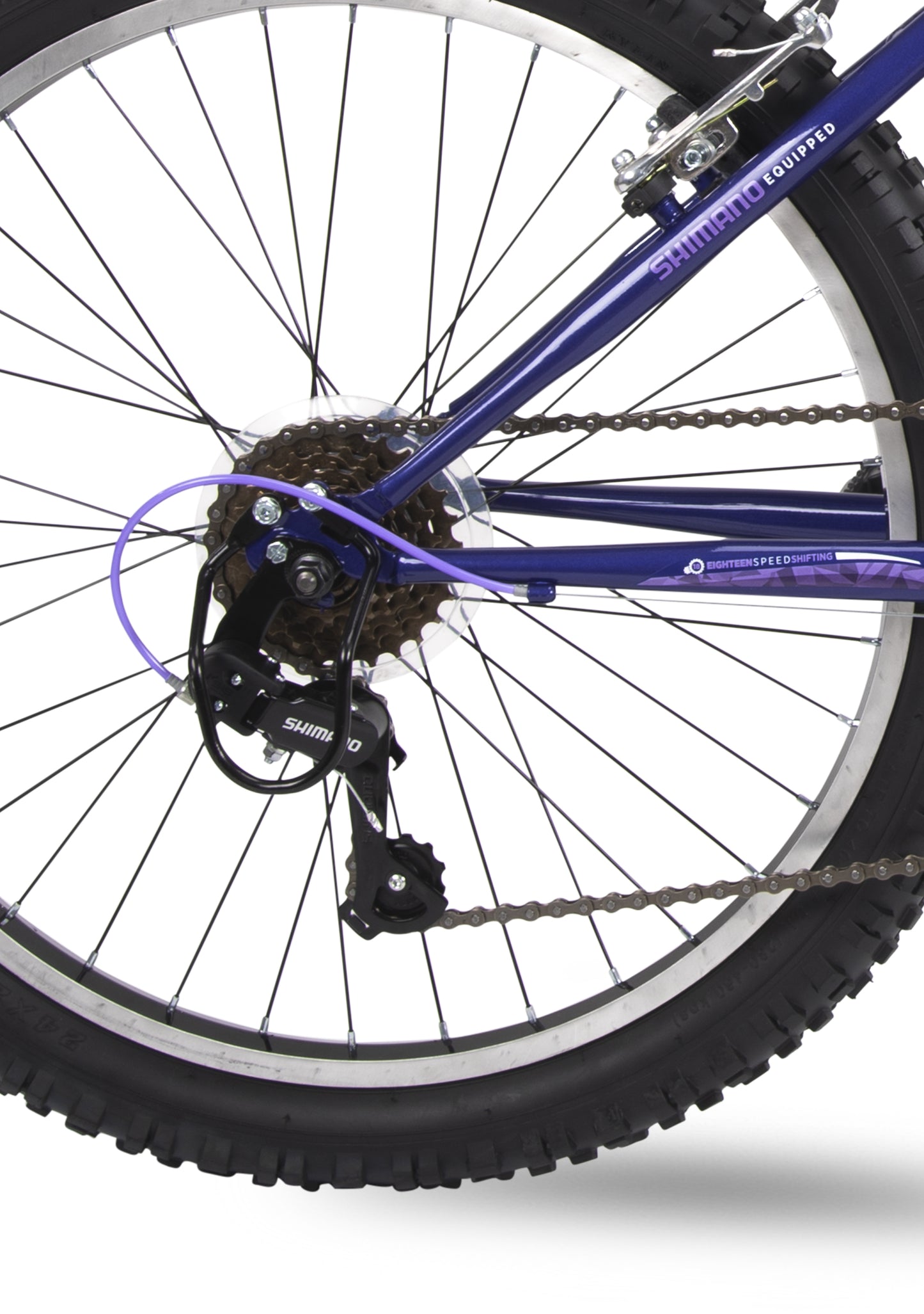 Huffy Extent 24in Hardtail mountainbike midnatt lila - För barn 8-12 år