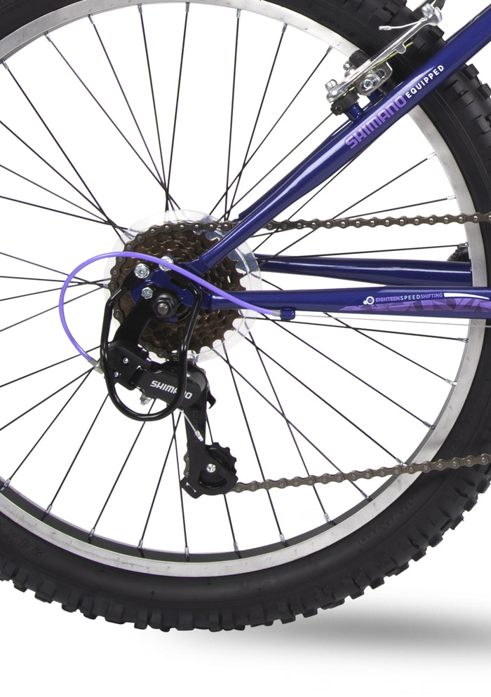 Huffy Extent 24in Hardtail mountainbike midnatt lila - För barn 8-12 år