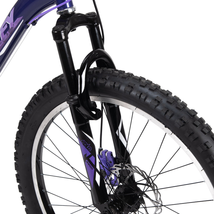 Huffy Extent 24in Hardtail mountainbike midnatt lila - För barn 8-12 år