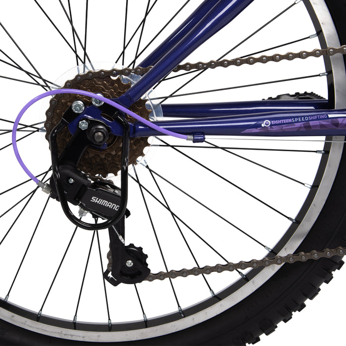 Huffy Extent 24in Hardtail mountainbike midnatt lila - För barn 8-12 år