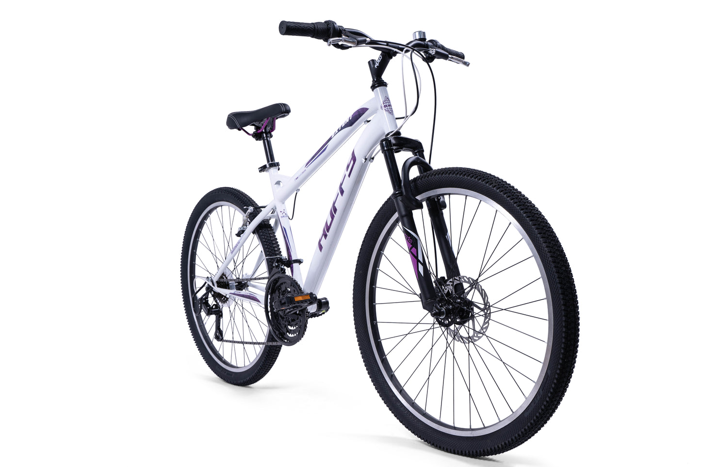 Huffy Extent 26 tum Hardtail mountainbike vit/lila - 18 växlar