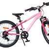 Volare Boost Barncykel 20 tum, 7 växlar, dubbla handbromsar, Rosa - För barn 6-8 år