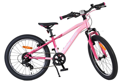 Volare Boost Barncykel 20 tum, 7 växlar, dubbla handbromsar, Rosa - För barn 6-8 år