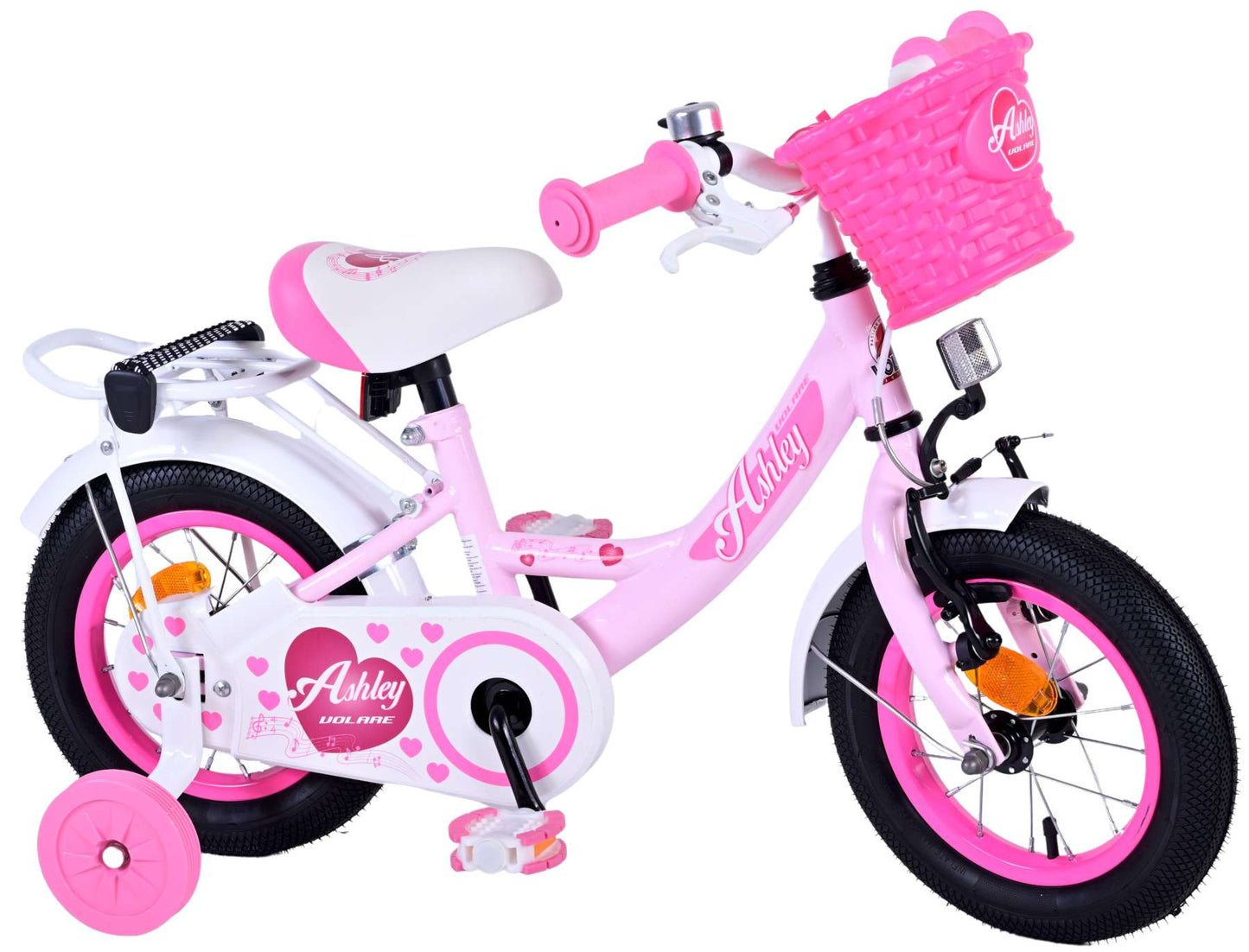 Volare Ashley Barncykel 12 tum, Rosa - Lilla Cykelbutiken