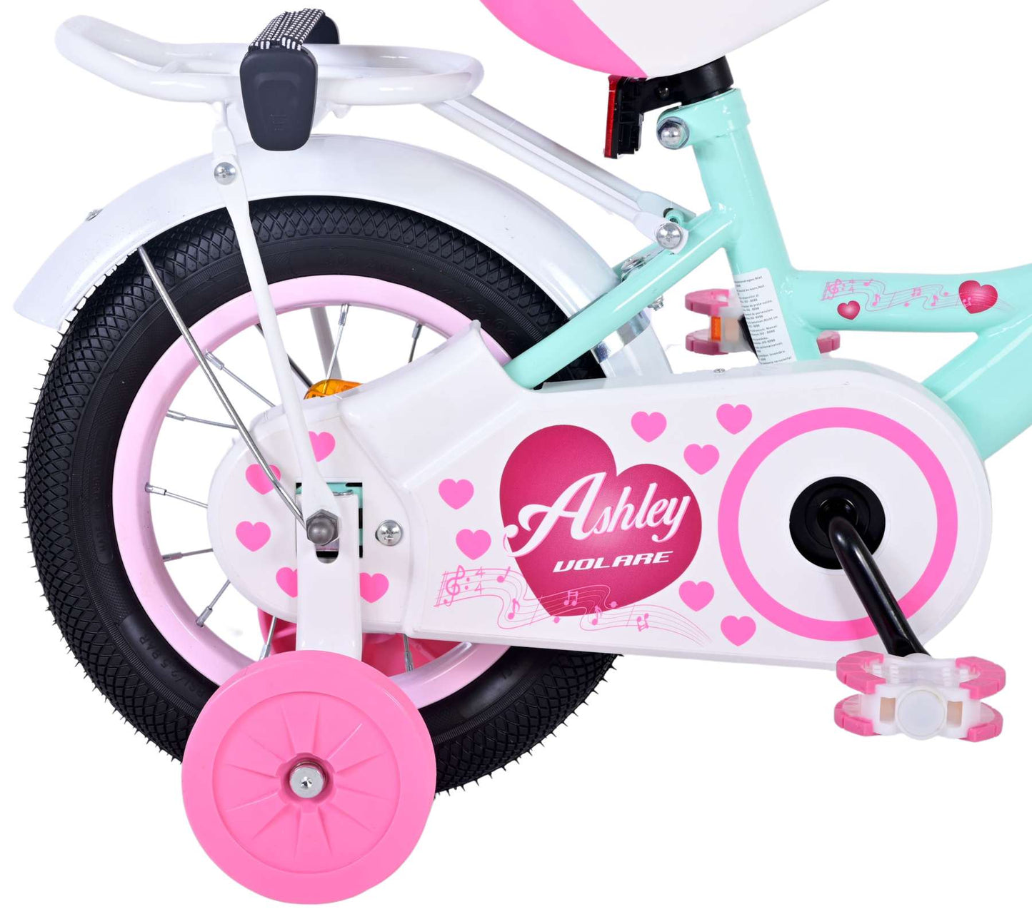 Volare Ashley Barncykel, 12 tum - Lilla Cykelbutiken