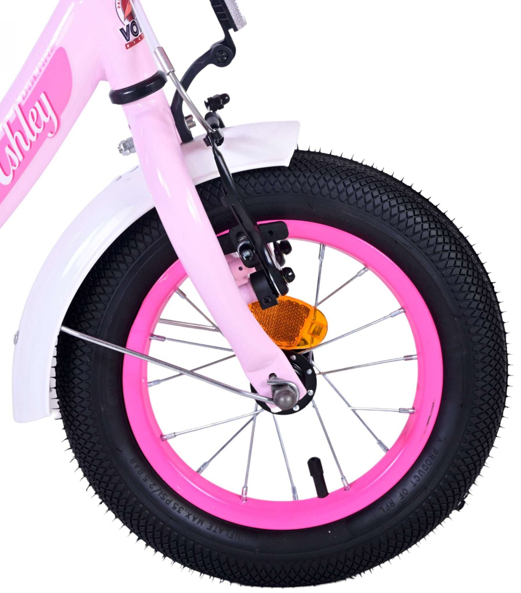 Volare Ashley Barncykel 12 tum, Rosa - Lilla Cykelbutiken