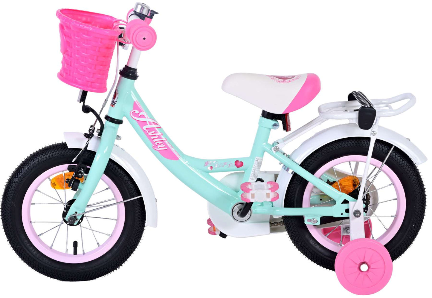 Volare Ashley Barncykel, 12 tum - Lilla Cykelbutiken